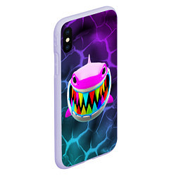 Чехол iPhone XS Max матовый 6IX9INE, цвет: 3D-светло-сиреневый — фото 2