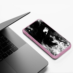 Чехол iPhone XS Max матовый FAIRY TAIL ХВОСТ ФЕИ, цвет: 3D-розовый — фото 2