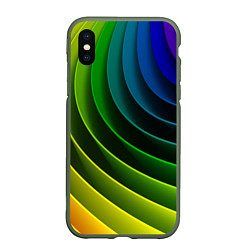 Чехол iPhone XS Max матовый Color 2058