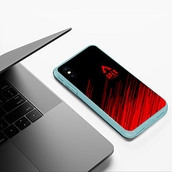 Чехол iPhone XS Max матовый Apex Legends, цвет: 3D-мятный — фото 2