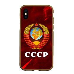 Чехол iPhone XS Max матовый СССР USSR