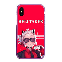 Чехол iPhone XS Max матовый HELLTAKER