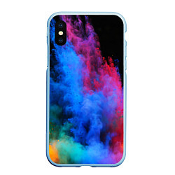 Чехол iPhone XS Max матовый КРАСКИ