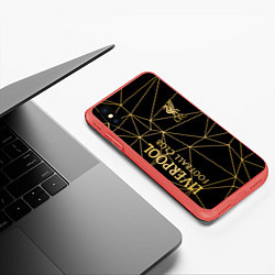 Чехол iPhone XS Max матовый LIVERPOOL, цвет: 3D-красный — фото 2