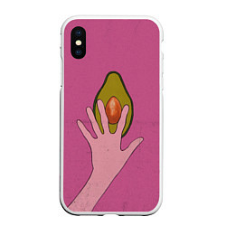 Чехол iPhone XS Max матовый Avocado