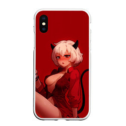 Чехол iPhone XS Max матовый HELLTAKER