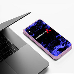 Чехол iPhone XS Max матовый MITSUBISHI, цвет: 3D-сиреневый — фото 2