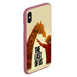 Чехол iPhone XS Max матовый The Last of Us 2, цвет: 3D-малиновый — фото 2