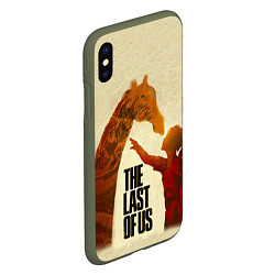 Чехол iPhone XS Max матовый The Last of Us 2, цвет: 3D-темно-зеленый — фото 2