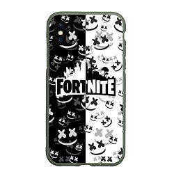 Чехол iPhone XS Max матовый FORTNITE MARSHMELLO