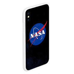 Чехол iPhone XS Max матовый NASA НАСА, цвет: 3D-белый — фото 2