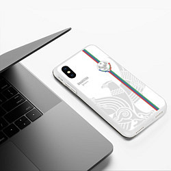 Чехол iPhone XS Max матовый Дагестан, цвет: 3D-белый — фото 2