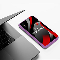 Чехол iPhone XS Max матовый ARSENAL UNIFORM, цвет: 3D-фиолетовый — фото 2