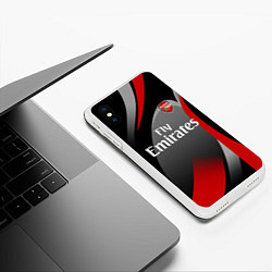 Чехол iPhone XS Max матовый ARSENAL UNIFORM, цвет: 3D-белый — фото 2