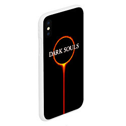 Чехол iPhone XS Max матовый Dark Souls, цвет: 3D-белый — фото 2