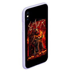 Чехол iPhone XS Max матовый Slayer, цвет: 3D-светло-сиреневый — фото 2