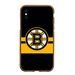 Чехол iPhone XS Max матовый BOSTON BRUINS NHL