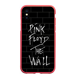 Чехол iPhone XS Max матовый PINK FLOYD, цвет: 3D-красный