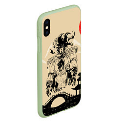 Чехол iPhone XS Max матовый JoJo Bizarre Adventure, цвет: 3D-салатовый — фото 2