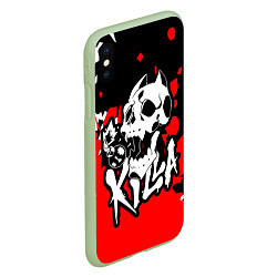 Чехол iPhone XS Max матовый KILLA, цвет: 3D-салатовый — фото 2