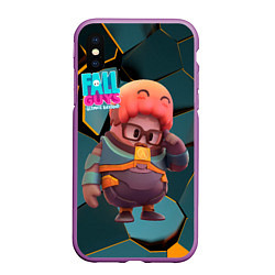 Чехол iPhone XS Max матовый Fall Guys Gordon Freeman