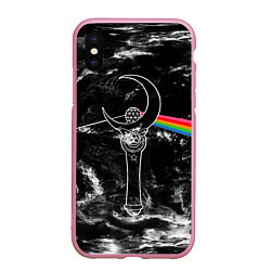 Чехол iPhone XS Max матовый Dark Side of the Moon Stick