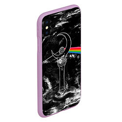 Чехол iPhone XS Max матовый Dark Side of the Moon Stick, цвет: 3D-сиреневый — фото 2