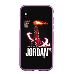 Чехол iPhone XS Max матовый MICHAEL JORDAN