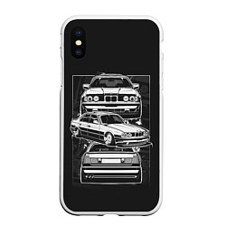 Чехол iPhone XS Max матовый BMW