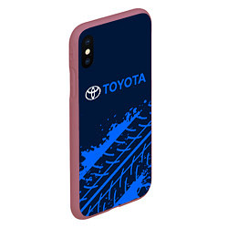 Чехол iPhone XS Max матовый TOYOTA ТОЙОТА, цвет: 3D-малиновый — фото 2