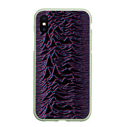 Чехол iPhone XS Max матовый Joy Division Glitch