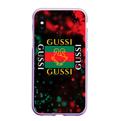 Чехол iPhone XS Max матовый GUSSI ГУСИ