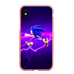 Чехол iPhone XS Max матовый Sonic Storm, цвет: 3D-баблгам