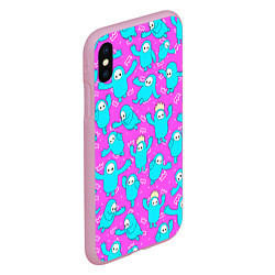 Чехол iPhone XS Max матовый Fall guys Pink, цвет: 3D-розовый — фото 2