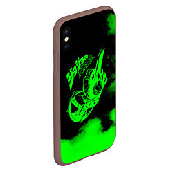 Чехол iPhone XS Max матовый JoJo Bizarre Adventure, цвет: 3D-коричневый — фото 2