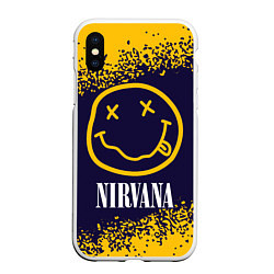 Чехол iPhone XS Max матовый NIRVANA НИРВАНА