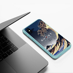 Чехол iPhone XS Max матовый Ghost of Tsushima, цвет: 3D-мятный — фото 2