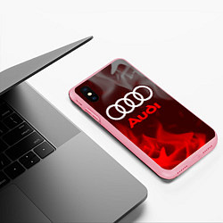 Чехол iPhone XS Max матовый AUDI АУДИ, цвет: 3D-баблгам — фото 2