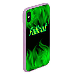 Чехол iPhone XS Max матовый FALLOUT ФЭЛЛАУТ, цвет: 3D-сиреневый — фото 2