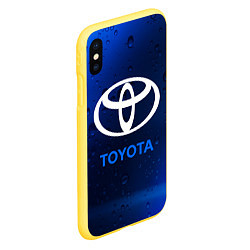 Чехол iPhone XS Max матовый TOYOTA ТОЙОТА, цвет: 3D-желтый — фото 2