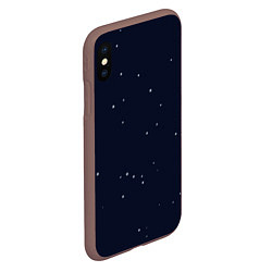 Чехол iPhone XS Max матовый Ночное небо, цвет: 3D-коричневый — фото 2