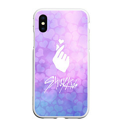 Чехол iPhone XS Max матовый Stray Kids, цвет: 3D-белый