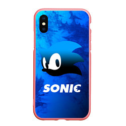 Чехол iPhone XS Max матовый СОНИК SONIC, цвет: 3D-баблгам