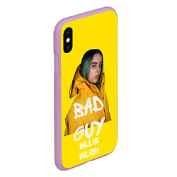 Чехол iPhone XS Max матовый Billie Eilish Билли Айлиш, цвет: 3D-сиреневый — фото 2