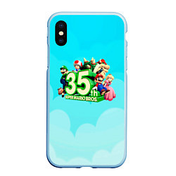 Чехол iPhone XS Max матовый Mario