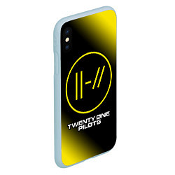 Чехол iPhone XS Max матовый TWENTY ONE PILOTS 21 PILOTS, цвет: 3D-голубой — фото 2