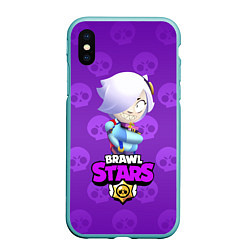 Чехол iPhone XS Max матовый Colette - Brawl Stars, цвет: 3D-мятный