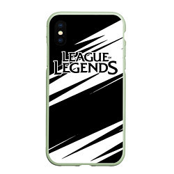 Чехол iPhone XS Max матовый League of Legends, цвет: 3D-салатовый
