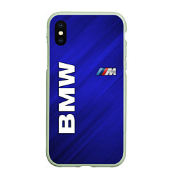 Чехол iPhone XS Max матовый BMW, цвет: 3D-салатовый