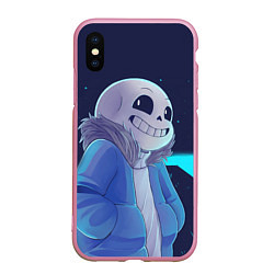 Чехол iPhone XS Max матовый UNDERTALE, цвет: 3D-розовый